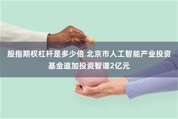股指期权杠杆是多少倍 北京市人工智能产业投资基金追加投资智谱2亿元