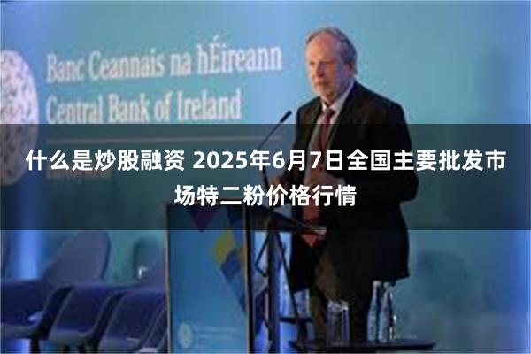 什么是炒股融资 2025年6月7日全国主要批发市场特二粉价格行情