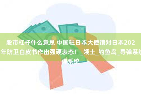 股市杠杆什么意思 中国驻日本大使馆对日本2025年防卫白皮书作出强硬表态！_领土_钓鱼岛_导弹系统