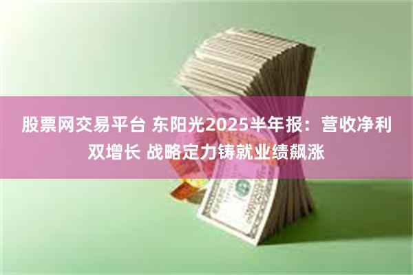 股票网交易平台 东阳光2025半年报：营收净利双增长 战略定力铸就业绩飙涨