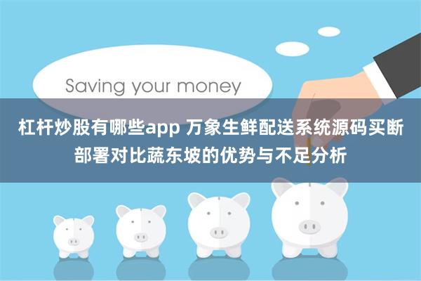 杠杆炒股有哪些app 万象生鲜配送系统源码买断部署对比蔬东坡的优势与不足分析